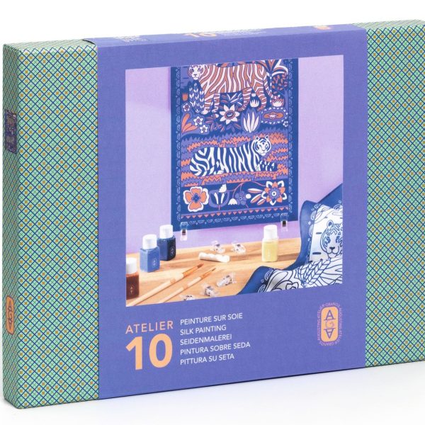 Djeco: AGA Atelier 10 - malowanie na jedwabiu 15+