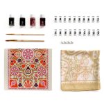 Djeco: AGA Atelier 10 - zestaw artystyczny malowanie na jedwabiu 15+ - obrazek 5