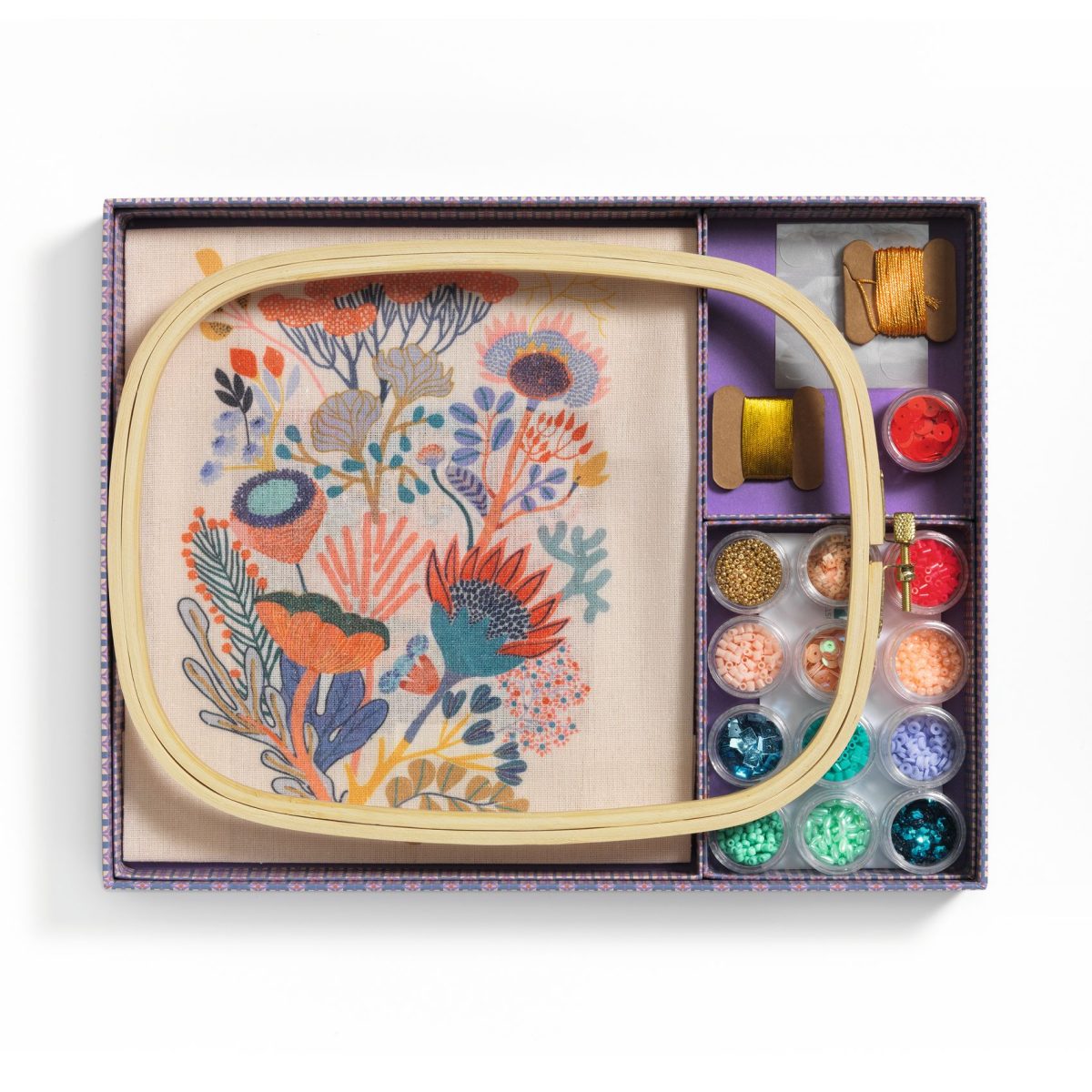 Djeco: AGA Atelier 10 - zestaw artystyczny haft koralikowy 15+ - obrazek 8