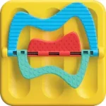 Fat Brain Toy: PlayTab Sensoryczny Kwadrat. Przekładanka.