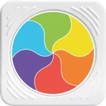 Fat Brain Toy: PlayTab Sensoryczny Kwadrat. Tęczowe Kółeczko.