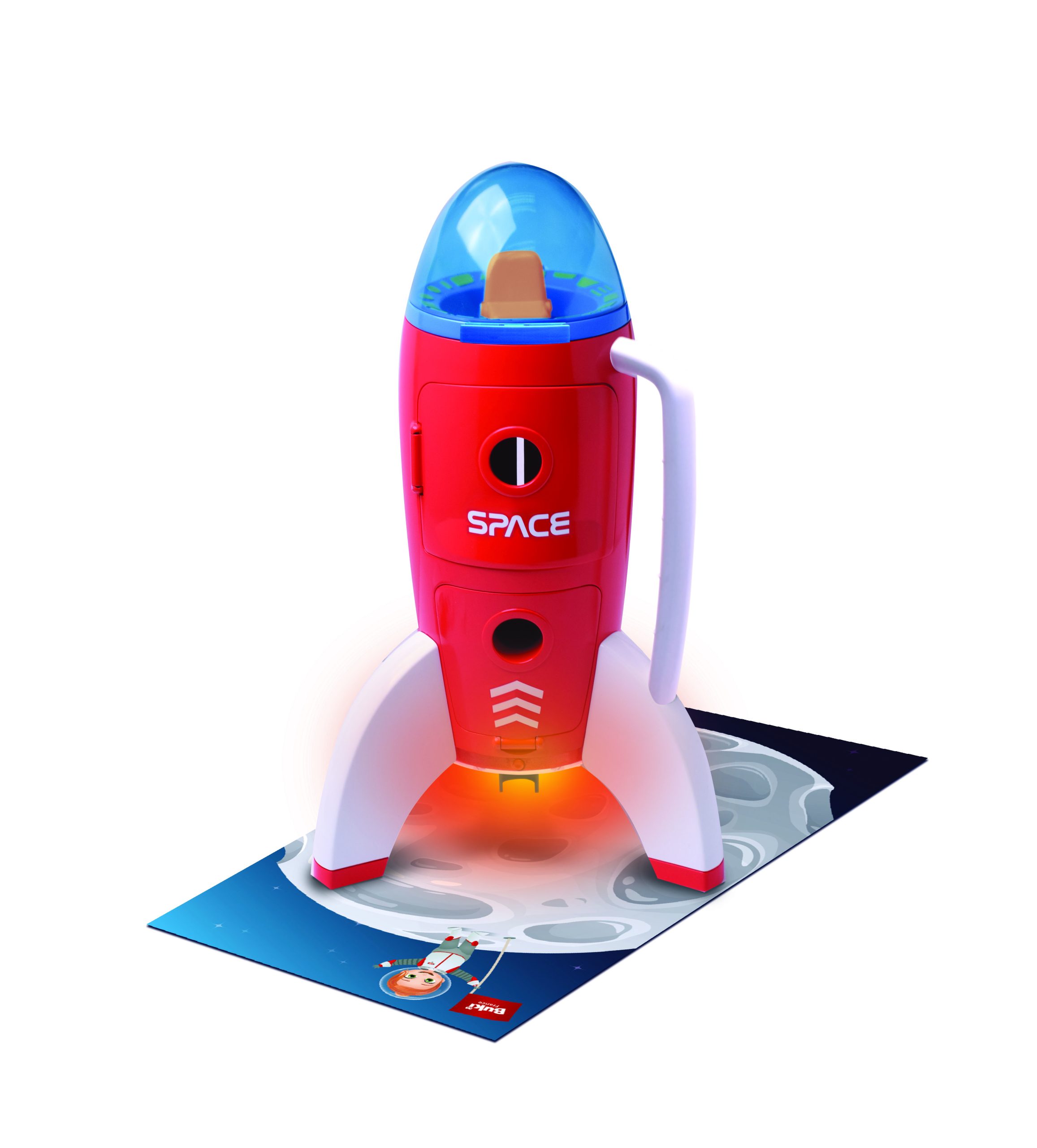 fusee-box-decoupe Buki: Duża rakieta kosmiczna z astronautami 3+ - obrazek 1