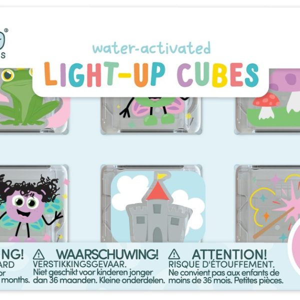 Glo Pals, Kostki sensoryczne świecące w wodzie 6 sztuk - Wróżki