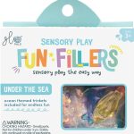 Glo Pals: SEA Fun Fillers - Wkład, figurki, brokaty i barwniki do słoików, zabaw sensorycznych