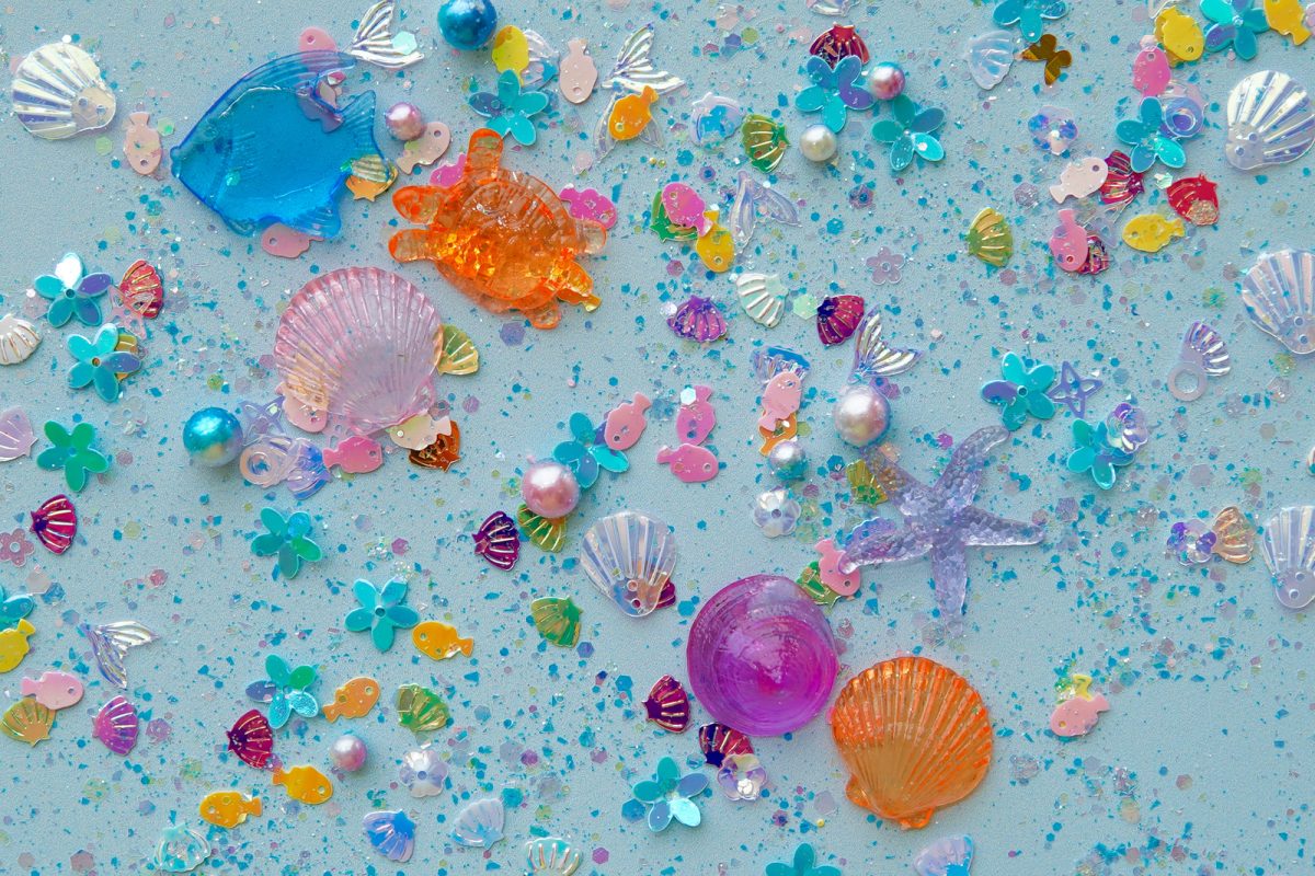 Glo Pals: SEA Fun Fillers - Wkład, figurki, brokaty i barwniki do słoików, zabaw sensorycznych - obrazek 5