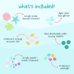 Glo Pals: SEA Fun Fillers - Wkład, figurki, brokaty i barwniki do słoików, zabaw sensorycznych - obrazek 3