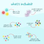 Glo Pals: SPACE Fun Fillers - Wkład, figurki, brokaty i barwniki do słoików, zabaw sensorycznych - obrazek 3