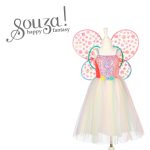 Souza! Kostium sukienka i skrzydła motyla wróżka Flora 3-4 lata