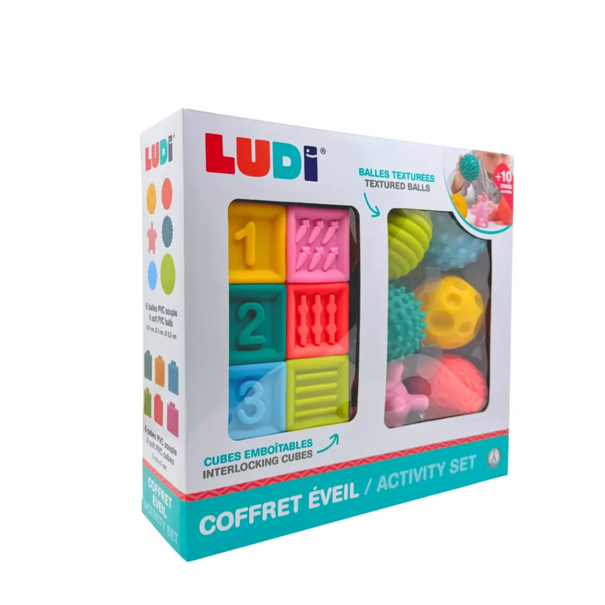 LUDI: Prezentowy zestaw SENSORYCZNY dla niemowląt 12m+ - obrazek 3