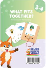 WiemTo: Co Pasuje do Obrazka - Zestaw 24 dwustronnych kart edukacyjnych 3+