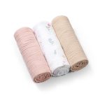 Babyono: Pieluszki muślinowe marszczone, super miękkie - różowe