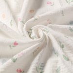 Babyono: Pieluszki muślinowe marszczone, super miękkie - różowe - obrazek 4