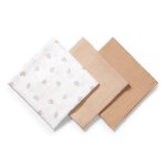 Babyono: Pieluszki muślinowe marszczone, super miękkie - beżowe - obrazek 6