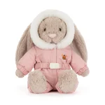 JellyCat: Króliczek Beżowy w Kombinezonie Zimowym 31 cm - obrazek 2