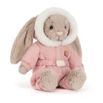 JellyCat: Króliczek Beżowy w Kombinezonie Zimowym 31 cm