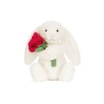 Jellycat: Wesoły Króliczek z Różą 31 cm - obrazek 3