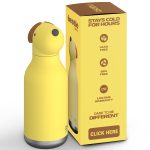 Asobu: butelka termiczna ze słomką 460 ml Bestie Pies - obrazek 3