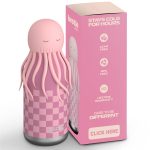 Asobu: butelka termiczna ze słomką 460 ml Bestie Meduza Różowa - obrazek 2