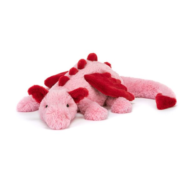 JellyCat: Smok Różowy 50 cm HEART DRAGON