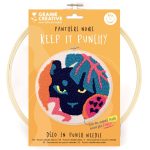GRAINE CREATIVE: Zestaw do haftu Punch Needle Pantera, D: 25 cm