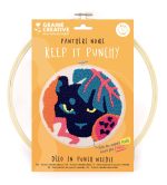 GRAINE CREATIVE: Zestaw do haftu Punch Needle Pantera, D: 25 cm