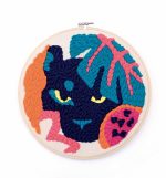 GRAINE CREATIVE: Zestaw do haftu Punch Needle Pantera, D: 25 cm - obrazek 2