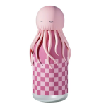 Asobu: butelka termiczna ze słomką 460 ml Bestie Meduza Różowa