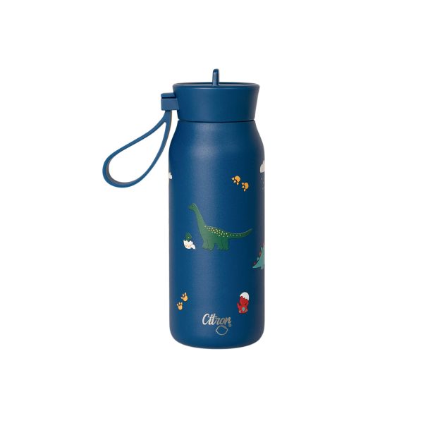 Citron: Butelka Termiczna ze Stali Nierdzewnej 250ml - Blue Dino