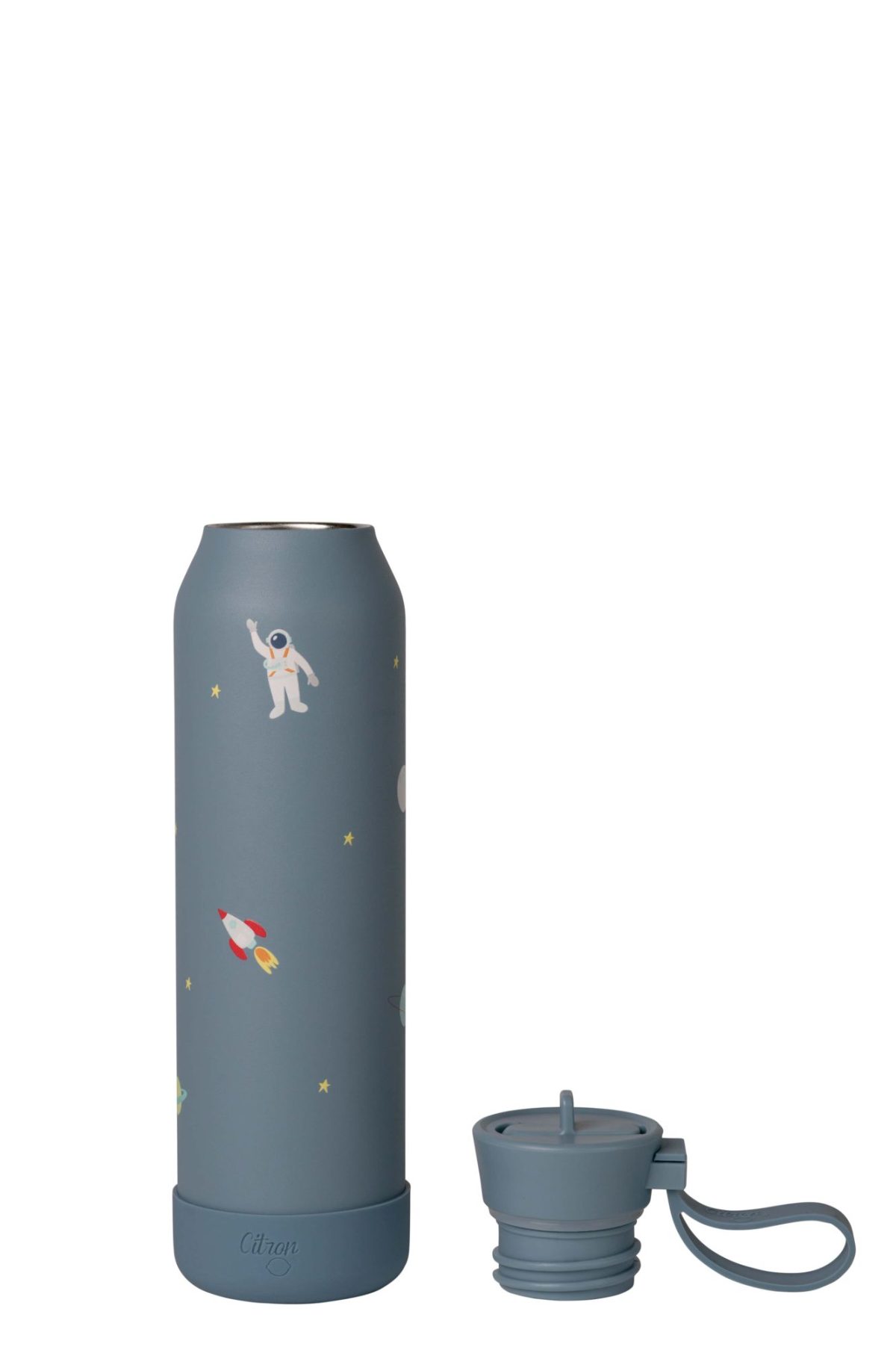 Citron: Butelka Termiczna ze Stali Nierdzewnej 500ml - Spaceship Dusty Blue - obrazek 4