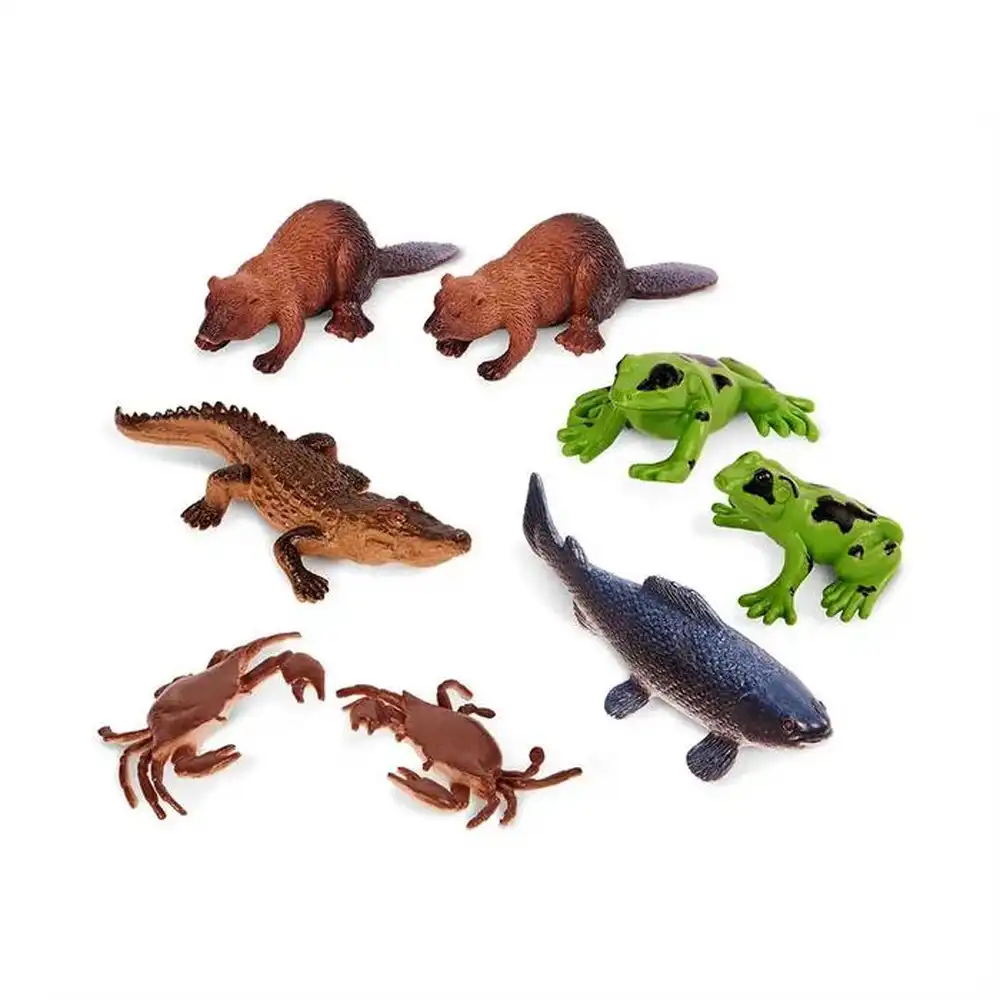 062243499454-1-250322052613 Terra by Battat: Zestaw 8 figurek w tubie - Zwierzęta RZECZNE - obrazek 1
