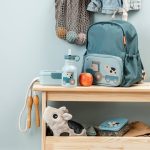 Done by Deer Butelka Stalowa z Ustnikiem 350ml Tiny Farm Blue - obrazek 2