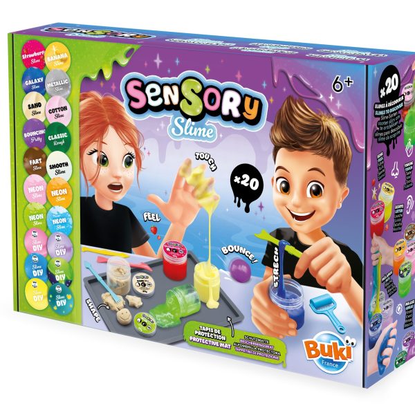 Buki: Zestaw do tworzenia sensorycznych slime - 20 rodzajów 6+