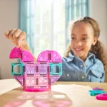 MAGNA-TILES: klocki magnetyczne microMAGS Heart to Heart Travel 26 el. - obrazek 3