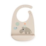 Done by Deer Śliniak Silikonowy z Kieszonką Celebration Sand