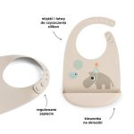 Done by Deer Śliniak Silikonowy z Kieszonką Celebration Sand - obrazek 3