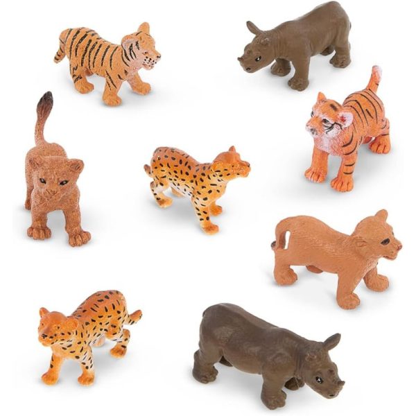 Terra by Battat: Figurki zwierząt w TUBCE - MŁODE dzikich zwierząt