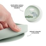 Done by Deer Zestaw Obiadowy z Przyssawką dla Dzieci Elphee Green - obrazek 3