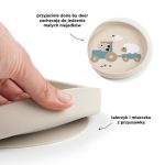 Done by Deer Zestaw Obiadowy z Przyssawką Tiny Farm Sand - obrazek 4