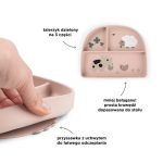 Done by Deer Talerzyk Dzielony z Przyssawką Tiny Farm Powder - obrazek 2