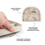 Done by Deer Talerzyk Dzielony z Przyssawką Celebration Sand - obrazek 3