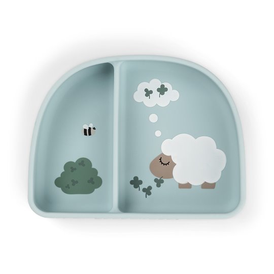 Done by Deer Talerzyk z Przyssawką Tiny Farm Blue