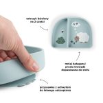 Done by Deer Talerzyk z Przyssawką Tiny Farm Blue - obrazek 3