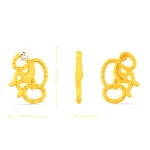 Matchstick Monkey: mini gryzak masujący ze szczoteczką Yellow - obrazek 4