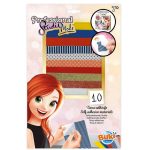 Buki: PROJEKTANTKA MODY - zestaw uzupełniający - tkaniny 10 wzorów