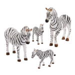 Terra by Battat: ZESTAW figurek - RODZINA zwierząt - ZEBRY - obrazek 4