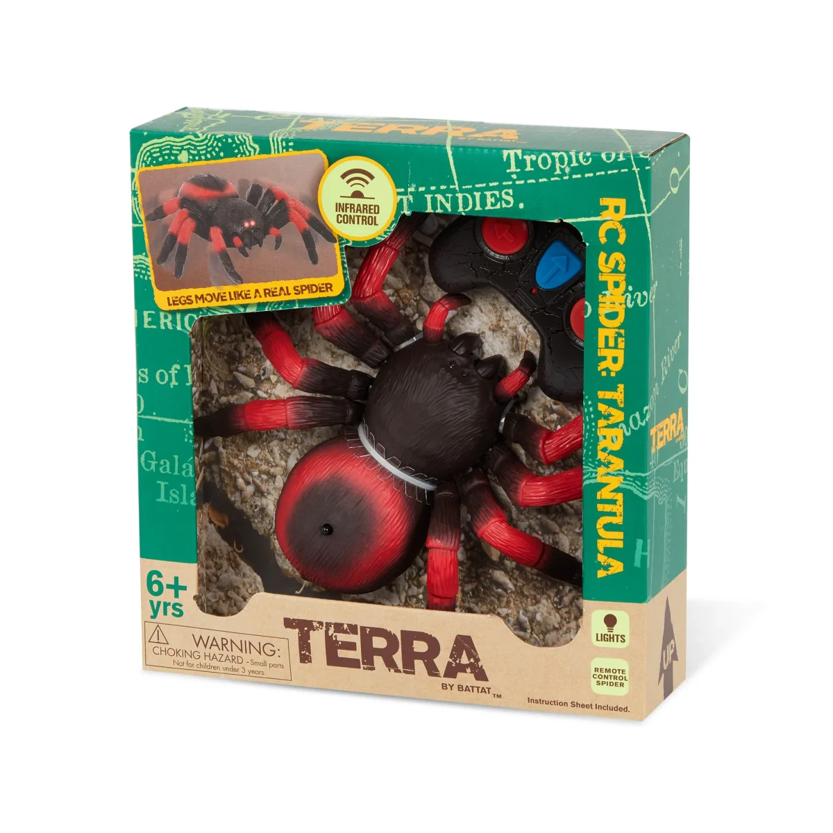 Terra by Battat: Zdalnie sterowany PAJĄK TARANTULA czerwona 6+ - obrazek 2