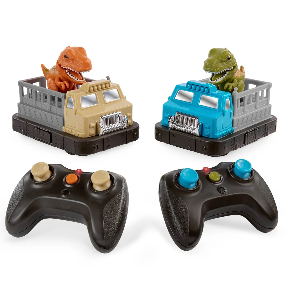 Terra by Battat: Zdalnie sterowane CIĘŻARÓWKI BOJOWE do ZDERZANIA, z DINOZAURAMI 3+ - obrazek 2
