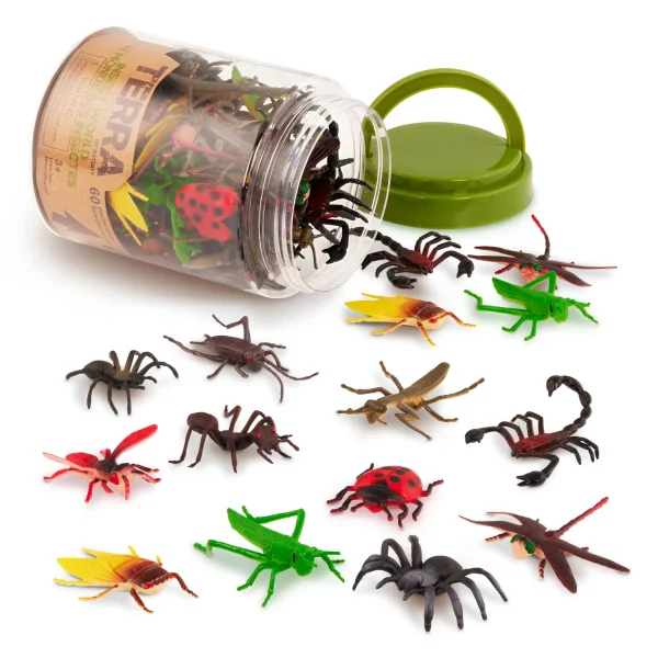 Terra by Battat: Zestaw 60 figurek w SŁOIKU - OWADY