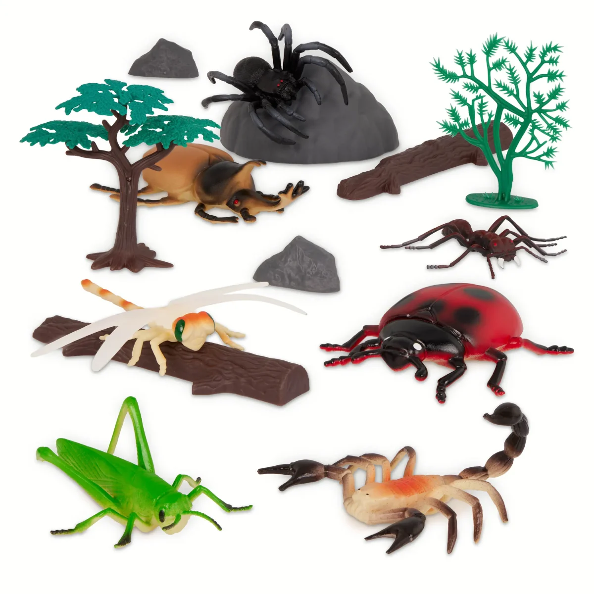 Terra by Battat: Zestaw zwierząt z AKCESORIAMI 60 el. OWADY i PAJĘCZAKI / CRITTERS & CRAWLERS - obrazek 4