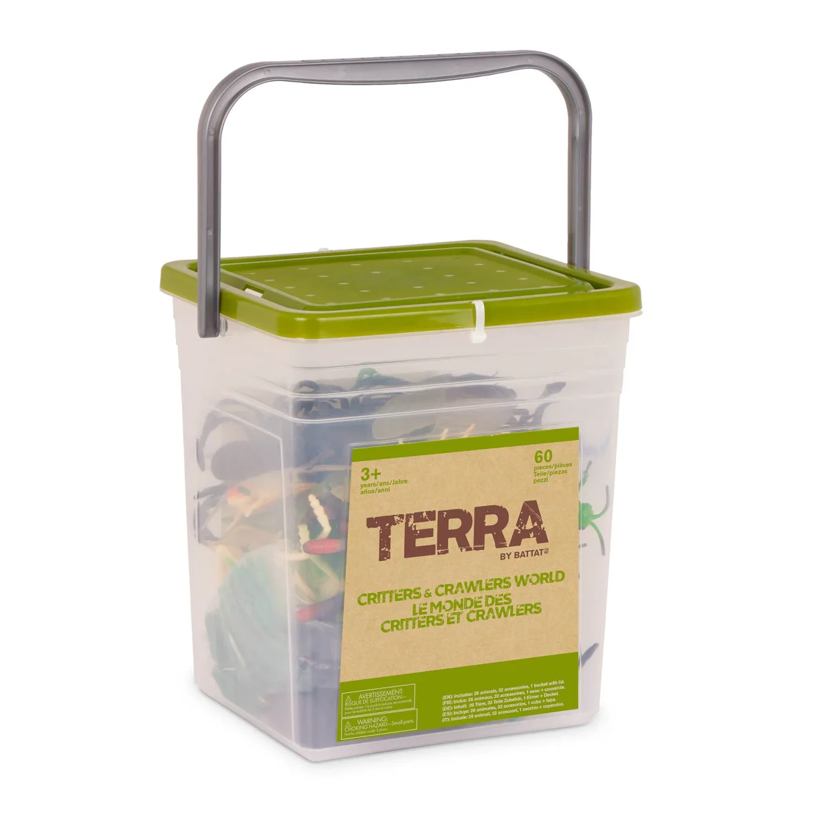 Terra by Battat: Zestaw zwierząt z AKCESORIAMI 60 el. OWADY i PAJĘCZAKI / CRITTERS & CRAWLERS - obrazek 9